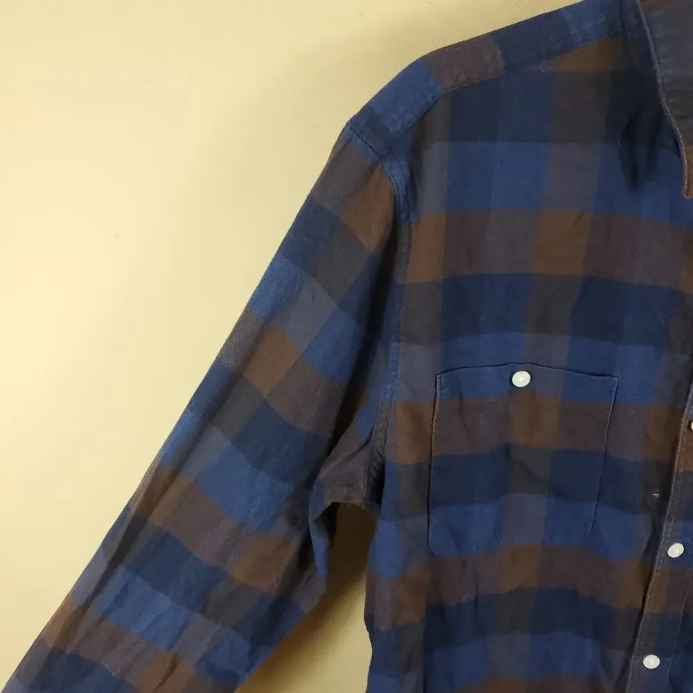 Banana Republic Plaid Tailored Slim Fit Button-up Shirt Size L